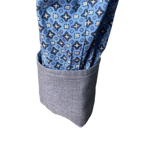 Mens Michael Kors Button Up Dress Shirt Tailored Fit Size M Blue u - Picture 7 of 13